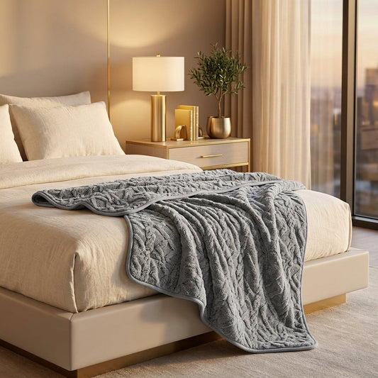Weighted comfort blanket -- Deep sleep recovery, q - BeeDazzler lifestyle