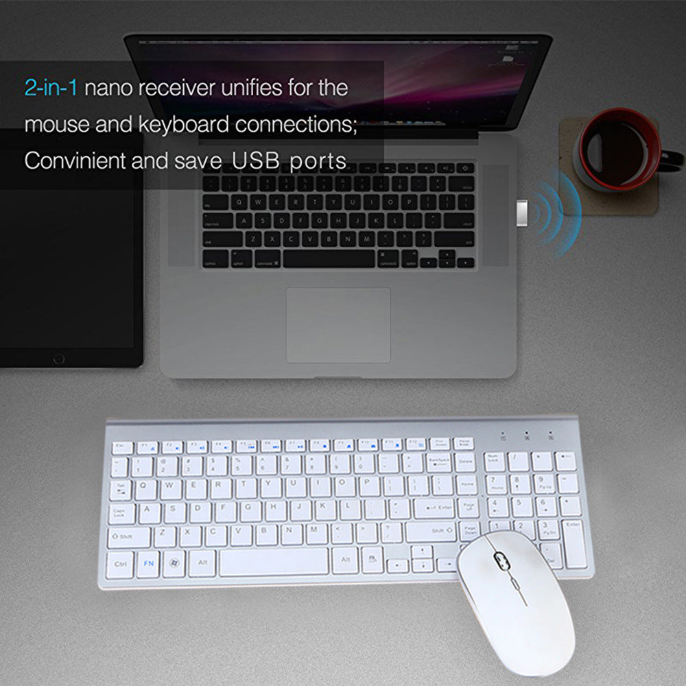Wireless keyboard and mouse set - Black