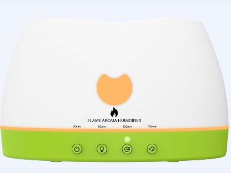 Flame effect diffuser -- Ambient glow, essential oils