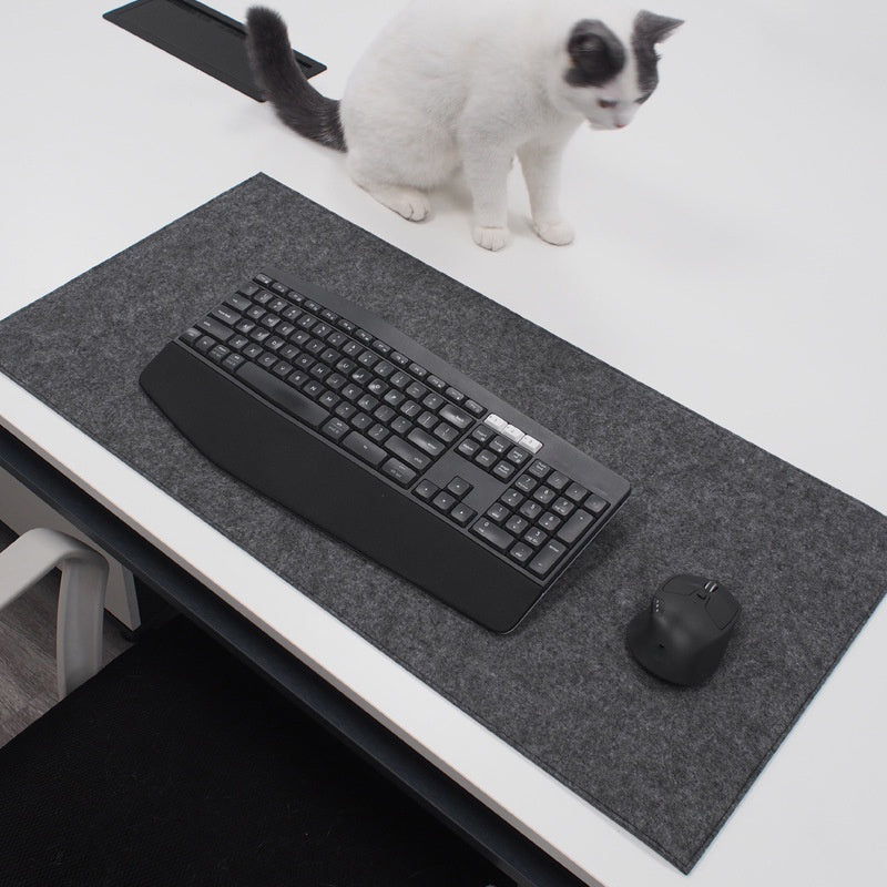 Felt desk pad -- Minimalist, non-slip, extended size
