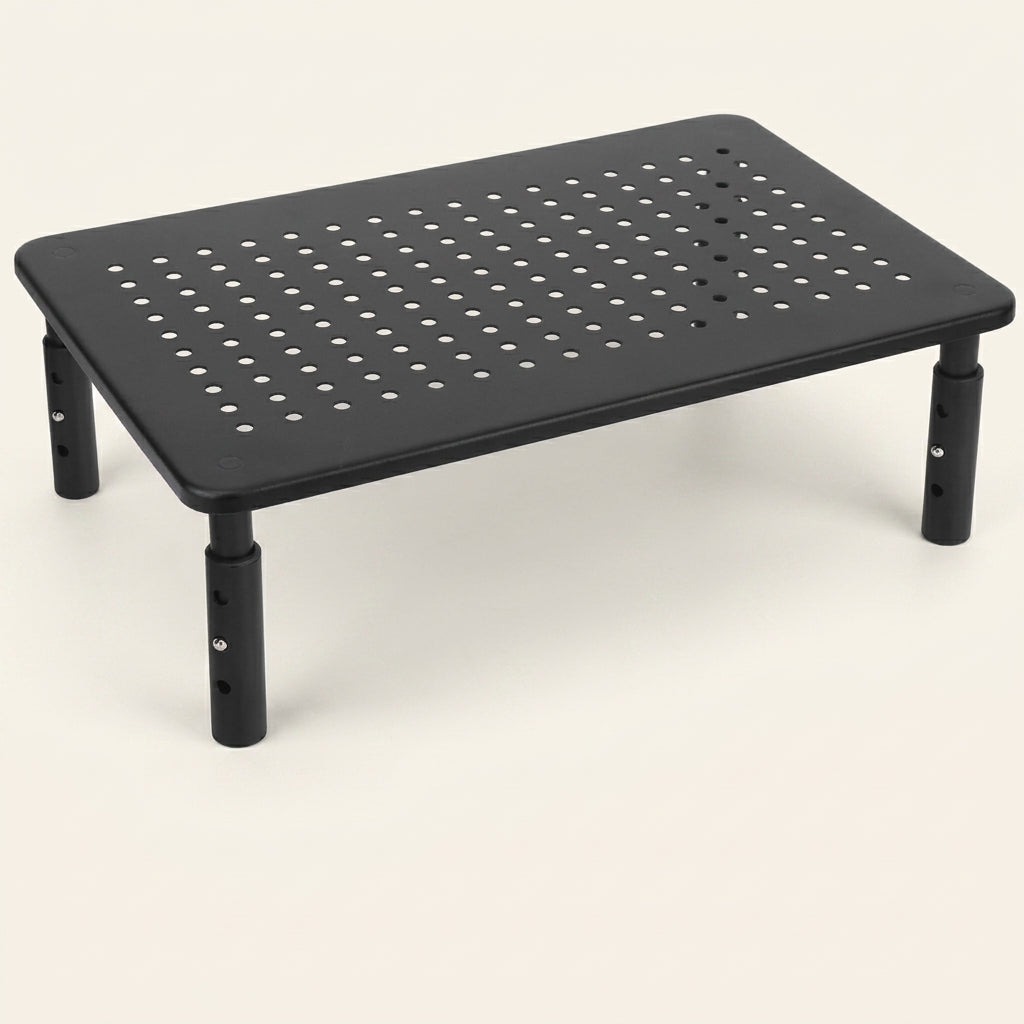 Adjustable monitor riser -- 3-height ergonomic sta - BeeDazzler hero