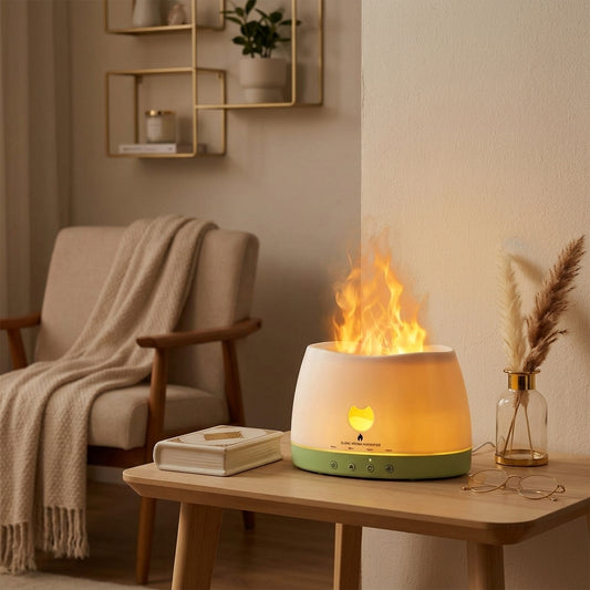 Flame effect diffuser -- Ambient glow, essential o - BeeDazzler lifestyle